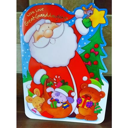 50% OFF Large Christmas Cards - Great Granddaughter - 03 - **CLEARANCE SALE **