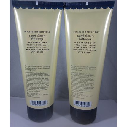2 Bath & Body Works Ultra Rich Shea Body Cream Tutti Dolci Sweet Lemon Buttercup