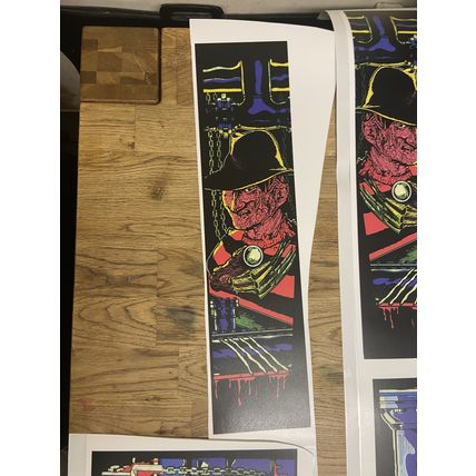 Freddy Nightmare on elm Street Art Atgames Legends Pinball Design Decal Atgames