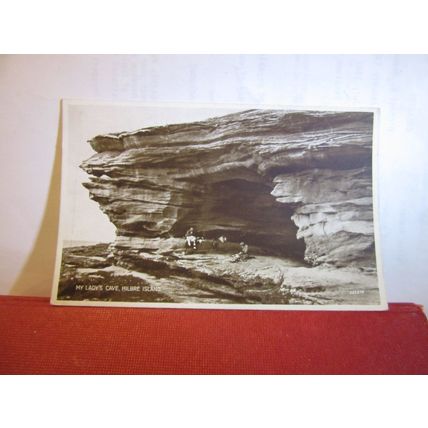 MY LADY'S CAVE, HILBRE ISLAND, WEST KIRBY, CHESHIRE unused vintage postcard RP =