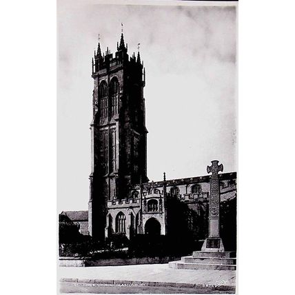 St John's Church, Glastonbury, Somerset, England, Postcard