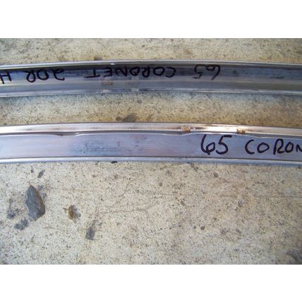 1965 DODGE CORONET 2D TWO DOOR FRONT WINDOW TRIM OEM 2 PCS PLYMOUTH BELVEDERE