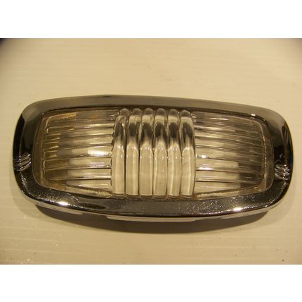 1946 1947 1948 PLYMOUTH STANDARD DOME LIGHT GLASS LENS & BEZEL OEM