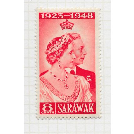 SARAWAK 1948 KG6 SILVER WEDDING LOW VALUE SG165 165