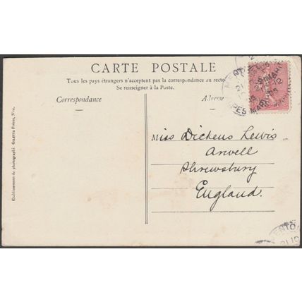 Le Jetée et Garavan, Menton, 1905 - Giletta CPA