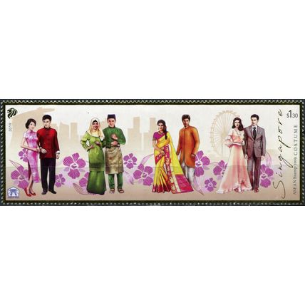 Singapore. 2019. National Costumes (MNH **) Stamp