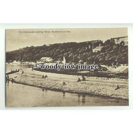 tp9471 - Essex - The Esplanade looking West along Southend-on-Sea - postcard