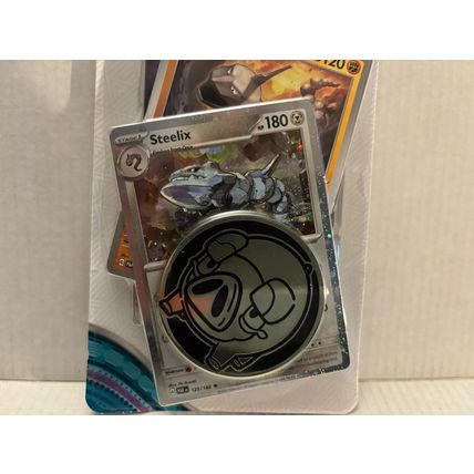 New Pokemon Steelix/Onix Twilight Masquerade Blister Pack + Coin