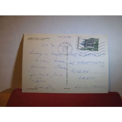 ALBERT, SOMME, FRANCE used postcard 1974 pm =