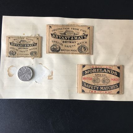 RARE Mini Bryant & May BRYMAY Westmorelands Gloucester wooden Matchbox 1910-30?