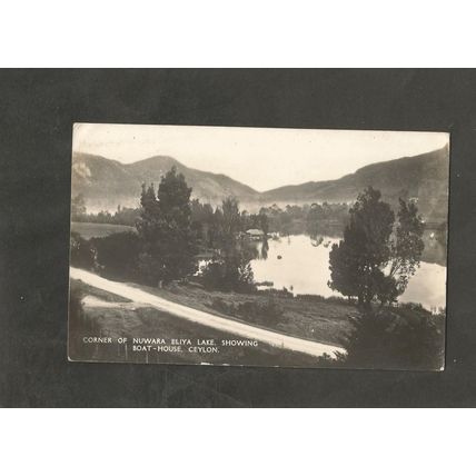 Postcard Ceylon Corner of Nuwara Eliya Lake