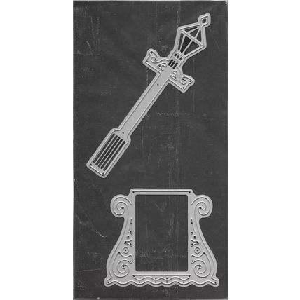 Crafter's Companion. Die'Sire. Lamppost & Sign Die Set. Die Cutting Cardmaking