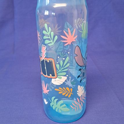 New Disney Lot 2 STITCH Kids CUPS Travel Water Bottle Drink FLip Lid