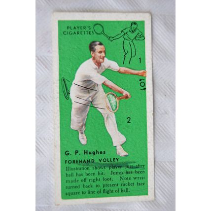 1936 Players Tennis No. 31 Forehand Volley, G. P. Hughes