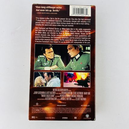Where Eagles Dare (VHS, 2000, Clint Eastwood Collection)