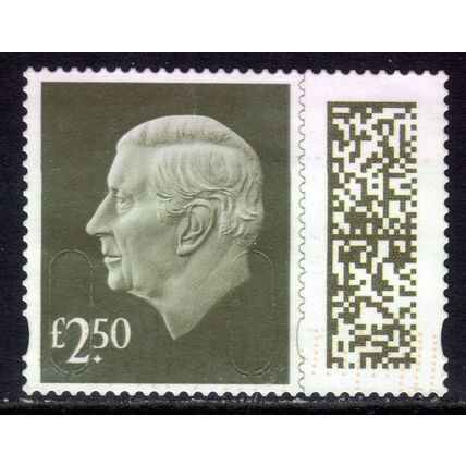 GB 2024 KC 3rd £2.50 Gooseberry Green Machin Used SG V5026 ( J1002 )