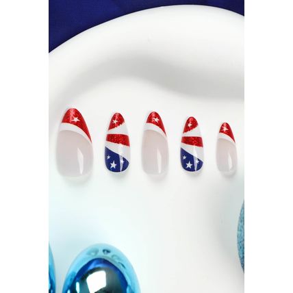 Red Independence Day Nails Stickers