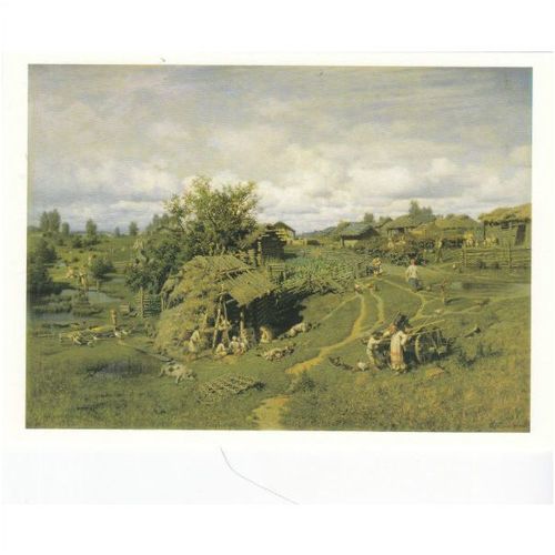 Colour Postcard -Midday in the Countryside by Petr Aleksandrovich Sukhodolsky
