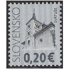 Slovakia Mi 601: 20 c. Definitive Stamp: Cultural Heritage: Church in Svätuše.