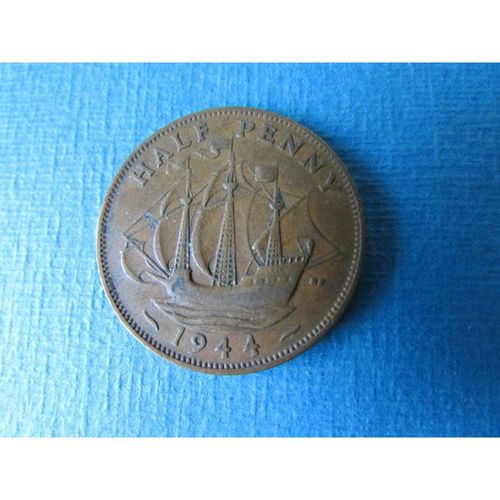 1944 GEORGE VI HALFPENNY. AAK