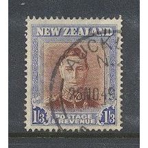 NewZealand.SG687 1s 3d King George VI (Red-Brown and Blue).Fine Used.Nov15a