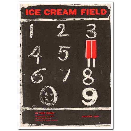 ice cream field 1959 august jellinek magazine cover vintage print