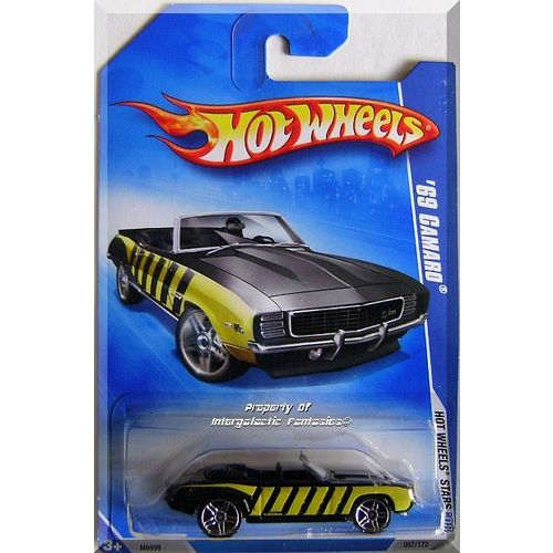 Hot Wheels - '69 Camaro: Hot Wheels Stars '08 #097/172 *Black & Yellow Edition*