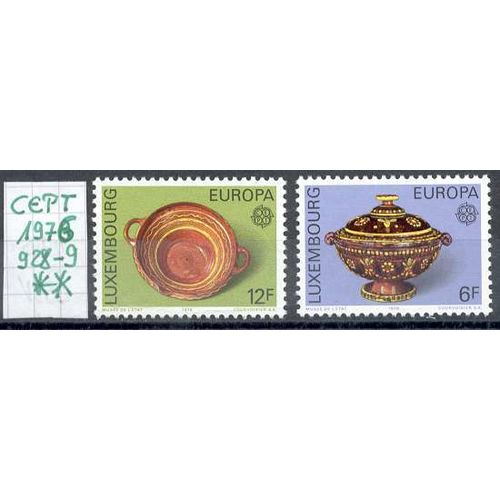 LUXEMBURG LUXEMBOURG [1976] MiNr 0928-29 ( **/mnh ) CEPT