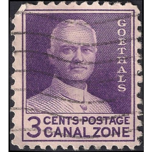 CANAL ZONE, Goethals, violet 1934, 3c