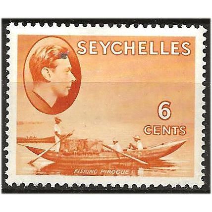 Seychelles 1938 SG137 6c Orange Mounted Mint .. ...