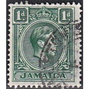JAMAICA, 1951 1d George VI, SG 122a (Scott #149), used.