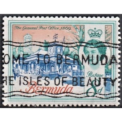 BERMUDA, 1962-68 8d General Post Office, SG 169 (Scott 181), used.
