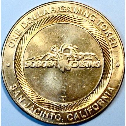 Soboba. $1 Casino Token. San Jacinto, CA. R24