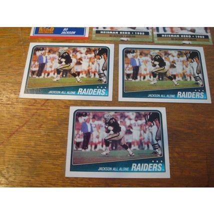1988-1991, 7- Cards, BO JACKSON, Raiders