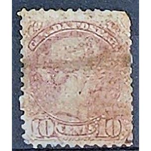 Canada 1890 SG110 10c Carmine-Pink Good Used ..