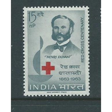 india stamps mnh sg467 sg 467 red cross 1963