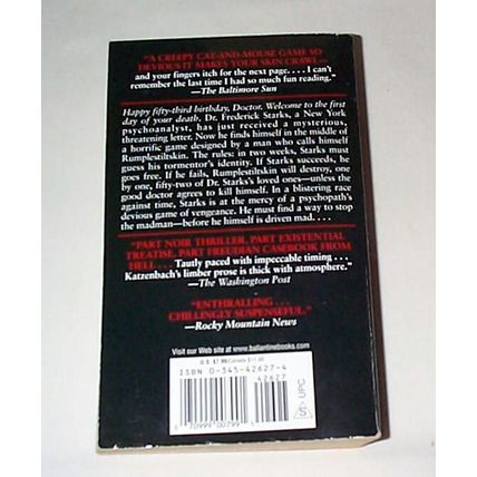 Lot 841 - - John Katzenbach - - 3 Book Lot - - Suspense Paperbacks