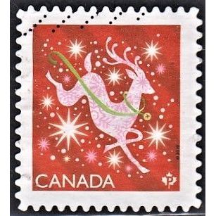 CANADA, 2019 'P' Christmas SG 3497 (Scott #3201), used.