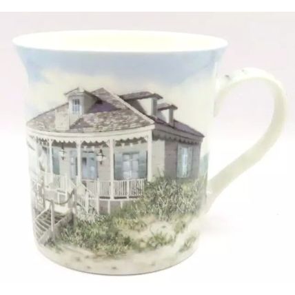 Sea Breeze Mugs Ceramic Fine China Set of 4 in a Gift Box 9 CM Gift Tableware