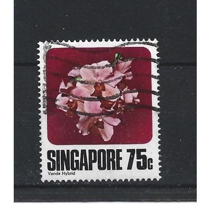 Singapore.SG349 75c Vanda Hybrid.Fine Used.Jun25