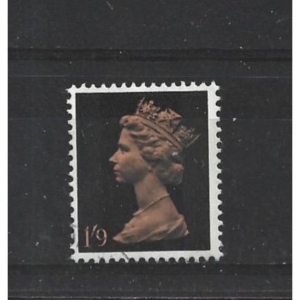 GB.SG744 1s 9d Dull Orange and Black.Fine Used.Jul25