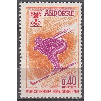 Andorre Français 1968 Michel 207 Neuf ** Cote (2008) 1.90 € Jeux olympiques