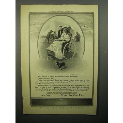 1908 Ivory Soap Ad - Boardwalk by the Seashore