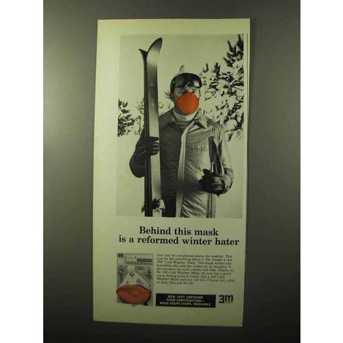 1970 3M Cold Weather Mask Ad - Reformed Winter Hater