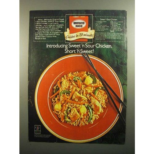 1984 Minute Rice Ad - Sweet 'n Sour Chicken