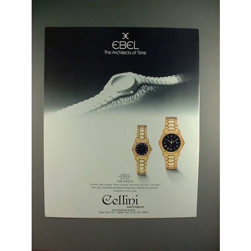 1987 Ebel 1911 Watch Ad