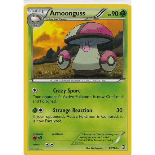 Pokemon XY Steam Siege 13/114 Amoonguss