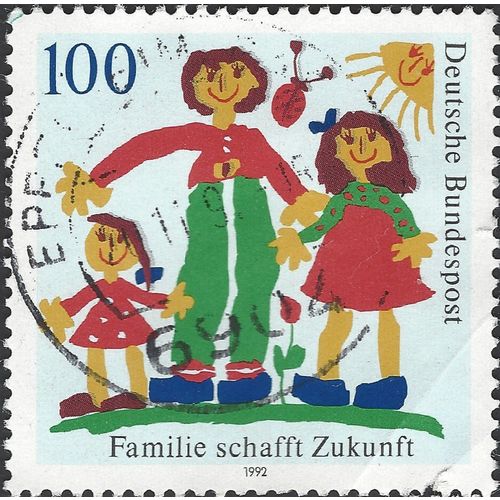 GERMANY, Family Life, light blue 1992, 100pf
