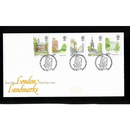 GREAT BRITAIN 1980 LONDON LANDMARKS H/S KINGSTON - UPON - THAMES FIRST DAY COVER