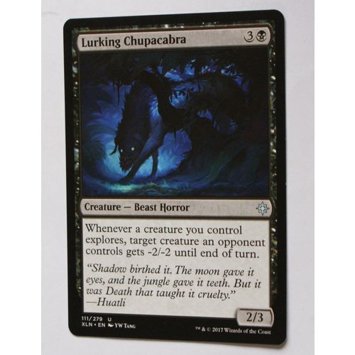 Magic the Gathering MTG CCG: Ixalan - # 111 Lurking Chupacabra (A) 2017 WotC